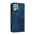 thumbnail image 5 of ELEHOLD For Samsung Galaxy A12 Leather Wallet Phone Case, Embossed Diamond Folio Flip Cover, Card Holder Cash Slot, Stand Support, Wrist Strap Lanyard -Blue, 5 of 10