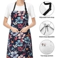 thumbnail image 6 of Uemuo Flowers ad Butterflies Pattern Waterproof Apron Adjustable Dishwasher Apron- Apron for Women Men Heavy Duty Work Apron for Dishwashing Chemical Lab, 6 of 9