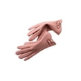 thumbnail image 2 of Guantes gruesos Qarigey de Cachemira para mujer con pantalla táctil nudo de lazo dedos completos otoño invierno, 2 of 6
