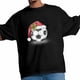 thumbnail image 3 of Camisetas casuales de manga corta con gorro de Papá Noel para hombre, camisetas gráficas de fútbol, 3 of 8