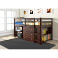 thumbnail image 5 of Donco Kids  Low Study Loft Desk Twin Bed Cappuccino Wood, Pine, 5 of 5