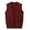 Wine, variant on BaoFuBaoMei Mens Wool Cardigan Sweater Big and Tall V Neck Sleeveless Vest Button up Ribbed Trim Cardigan Solid Knitted Sweater with Pockets