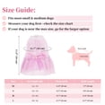 thumbnail image 3 of Vestidos únicos para perros para perritas pequeñas, diseño elegante y cómodo, vestido para mascotas para fiestas y uso diario, 2 piezas en rosa y púrpura, tamaño M, 3 of 7