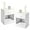 White, variant on Karl home Nightstands Set of 2 with Drawer for Bedroom, Wood Night Stand Set 2 with Open Shelf, Modern Nightstand Bedside Tables Set of 2, End Table, White