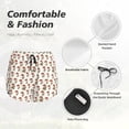 thumbnail image 6 of Lsque Mushroom Printed Women's Running Shorts with Liner Pockets,Elastic Quick Dry Workout Athletic Gym Yoga Shorts,Womens High Waist Shorts-Small, 6 of 9