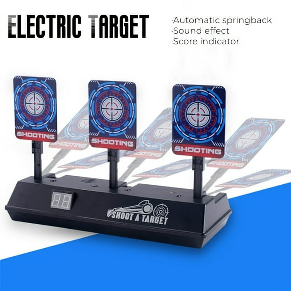 Auto-Reset Electric Target For Nerf Guns Bullets Toys For Beads Blaster Gun Toy Parts,