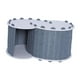 thumbnail image 1 of Cama túnel para gatos, suministros para mascotas, nido escondido para interiores, cubierta extraíble para 2 gatos Gris oscuro, 1 of 9