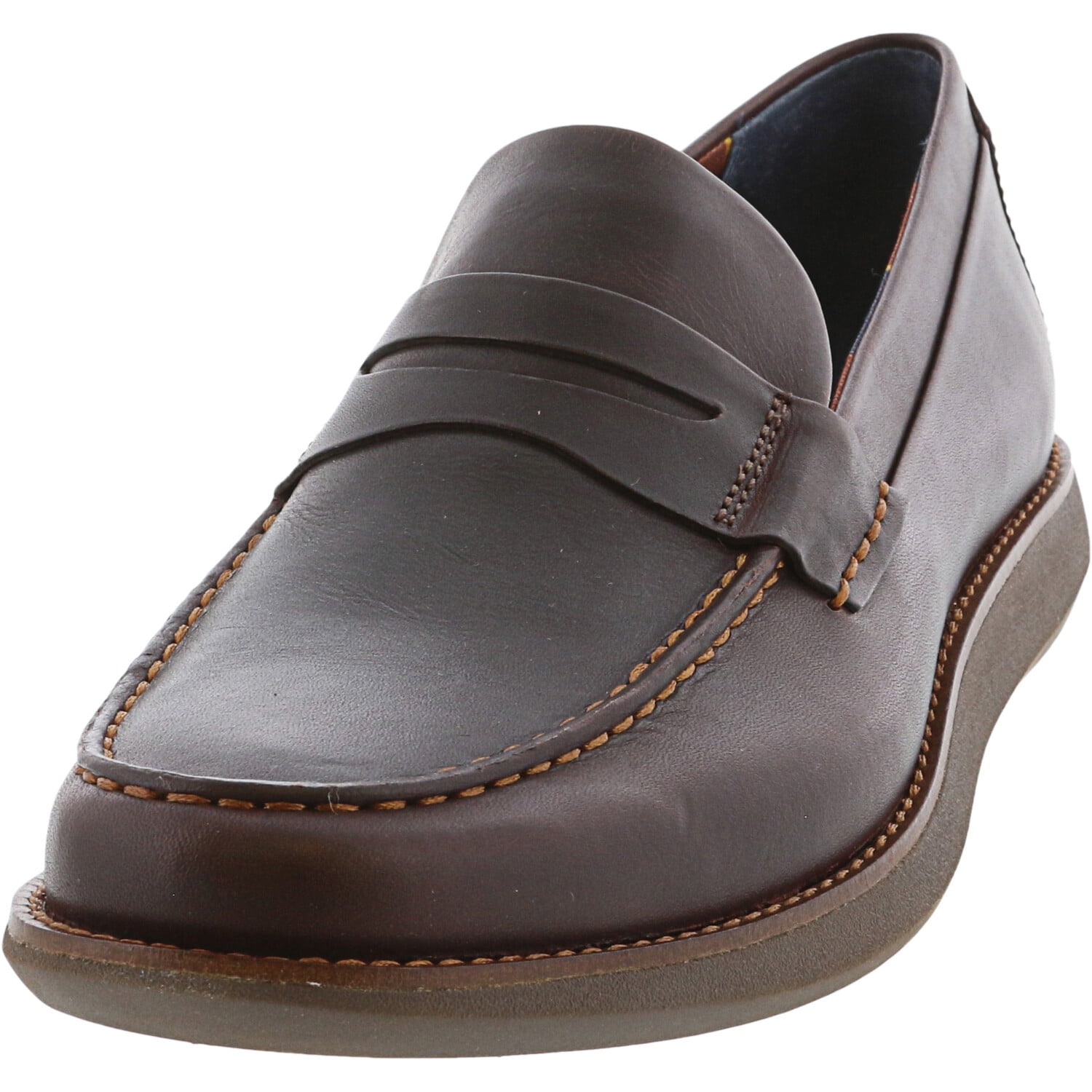 sperry leather loafers