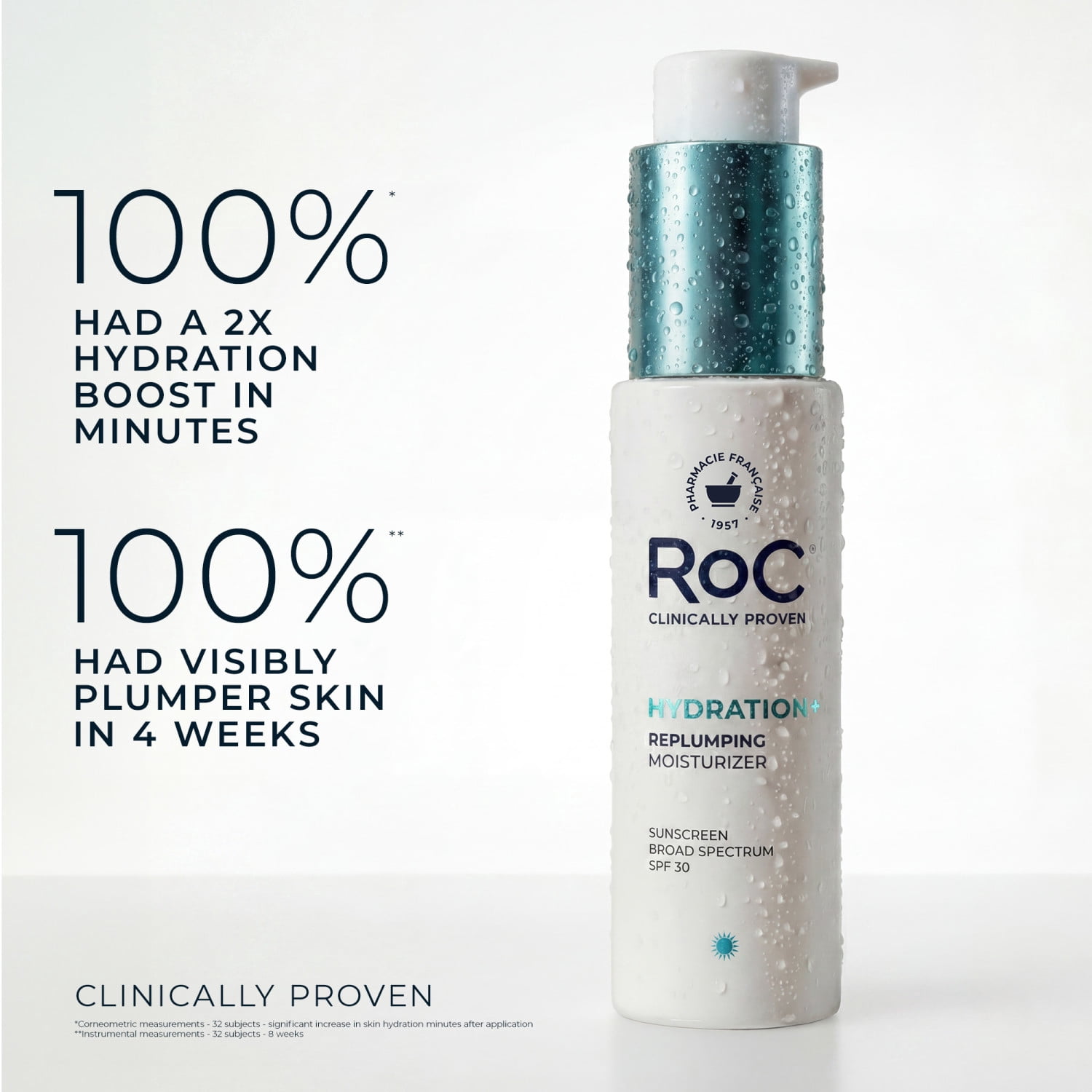 Roc Multi Correxion Hydrate + Plump, Daily Moisturizer with SPF 30, All Skin Types, 1.7 fl oz