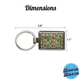 thumbnail image 3 of Log Cabin Pattern Metal Rectangle Keychain, 3 of 7