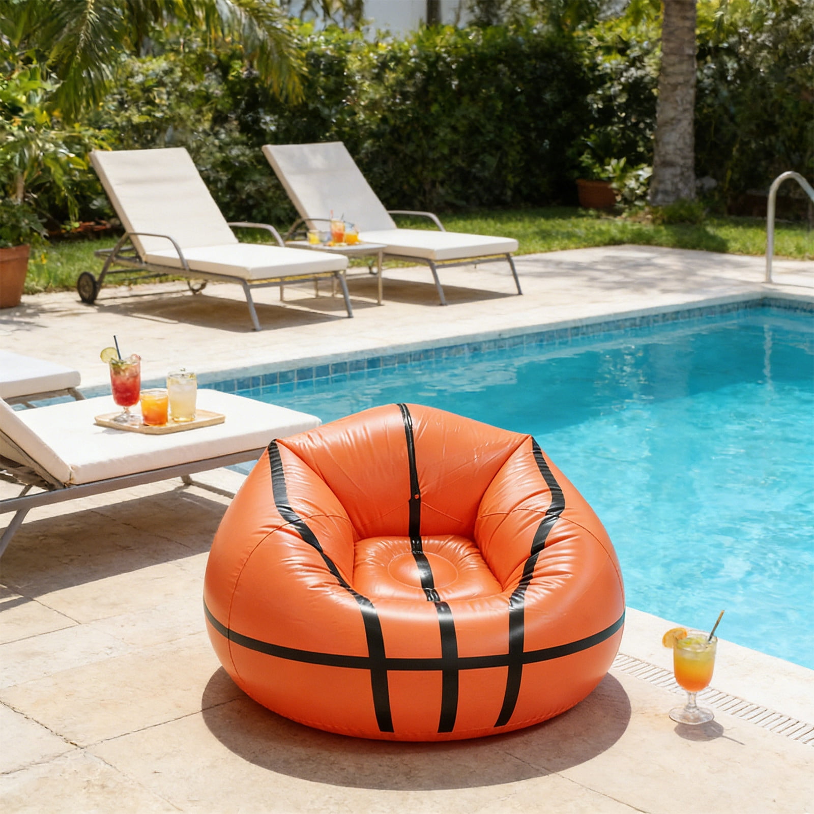 YiJuHui Outdoor Inflatable Sofa Chair Portable Air Couch for Camping, Beach, Picnics, Festivals - Quick Inflation, Comfortable, Durable PVC, Compact Travel Lounger