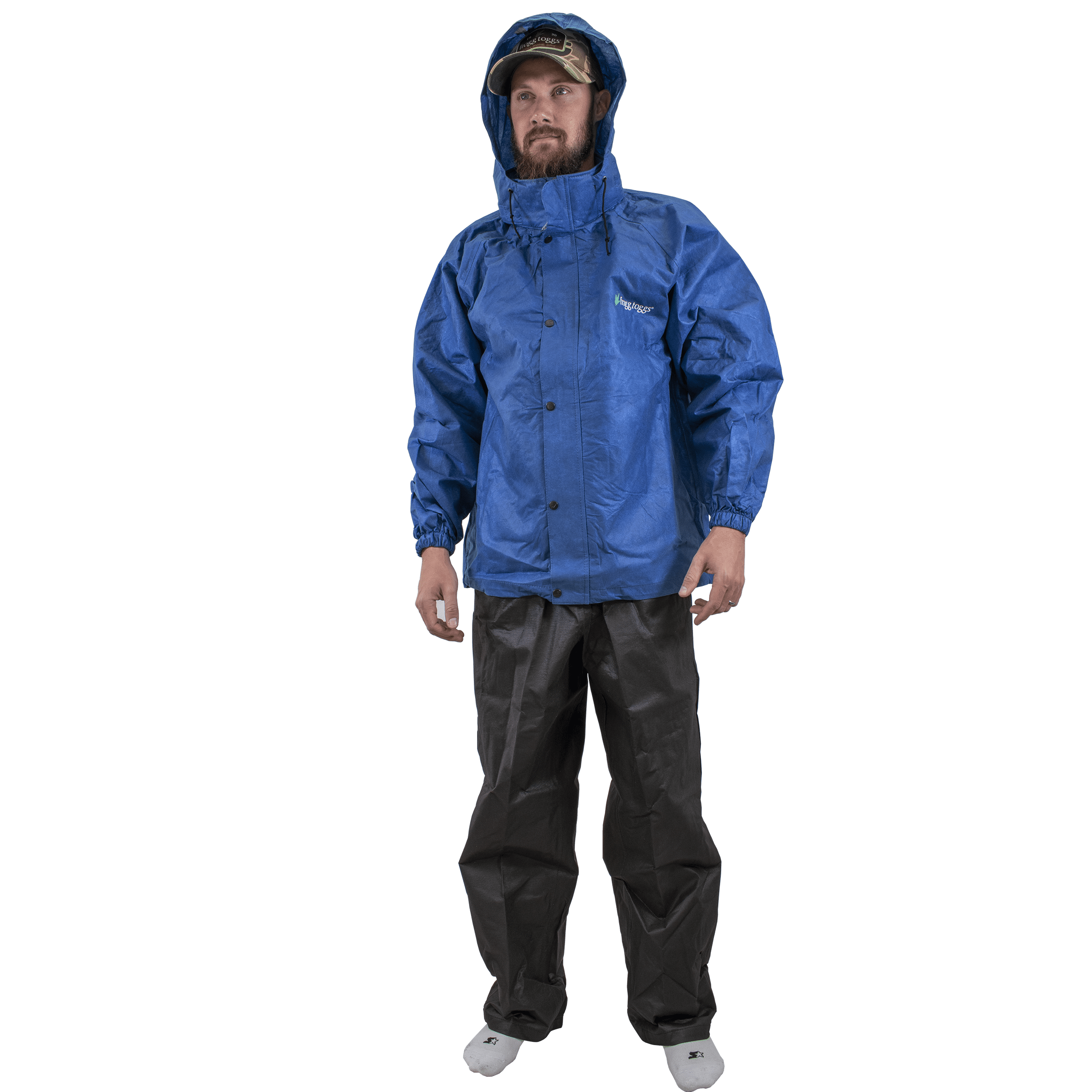 Frogg Toggs All Sport Rain Suit, Royal Blue Jacket/Black Pants 