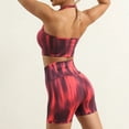 thumbnail image 3 of Tie Dye-Sujetador deportivo para mujer, Tops cortos, pantalones cortos de Yoga, trajes para Fitness, gimnasio, medias realzadoras, conjunto de entrenamiento, conjunto de dos piezas, ropa activa, 3 of 5