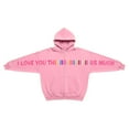 thumbnail image 6 of mihongmao Valentine Tops Long-sleeved Hooded Zipper Casual Printed Sweatshirt for Both Men and Women Pink L, 6 of 8