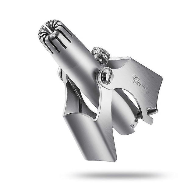 Recortadora manual de vello nasal y de orejas con cuchillas de acero inoxidable, compacta y a pilas, para hombres y mujeres.