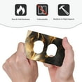 thumbnail image 4 of Balery Luxurious Gold Flow for Duplex Wall Plates Kit, Electrical Outlet Covers, Standard Size 1-Gang 5.0" x3.0", Electric Receptacle Plug Covers-Style S, 4 of 6