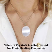 Himalayan Glow Selenite Palm Stone Crystal, Healing & Calming Effects, Best to Décor Rooms