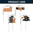 thumbnail image 5 of WUJDF 24 Pcs 2026 Graduation Party Centerpiece Sticks,Class of 2026 Cupcake Toppers for Graduation Party Decorations,2026 Master Degree University Graduation Party Decorations Supplies, 5 of 5