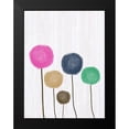 thumbnail image 2 of Phillip, Jamie 12x14 Black Modern Framed Museum Art Print Titled - Painted Flowers, 2 of 5