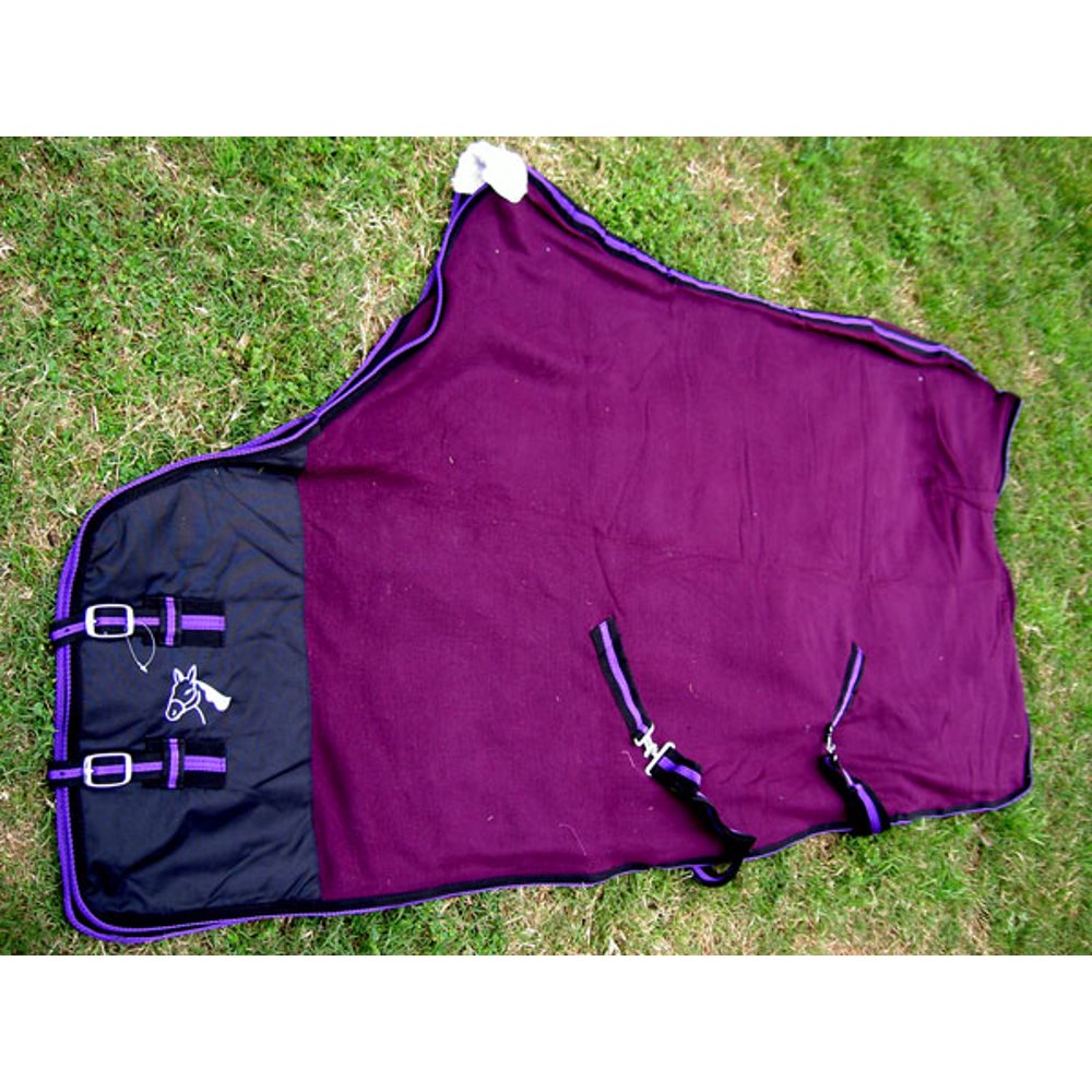 68" Horse Sheet Polar FLEECE COOLER Blanket Purple 4303