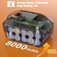 thumbnail image 3 of 2Pack 20V 8.0Ah Battery 20V Max WA3520 Lithium Battery WG151s WG155s WG251s WG255s WG540s WG545s Tool Batteries, 3 of 6