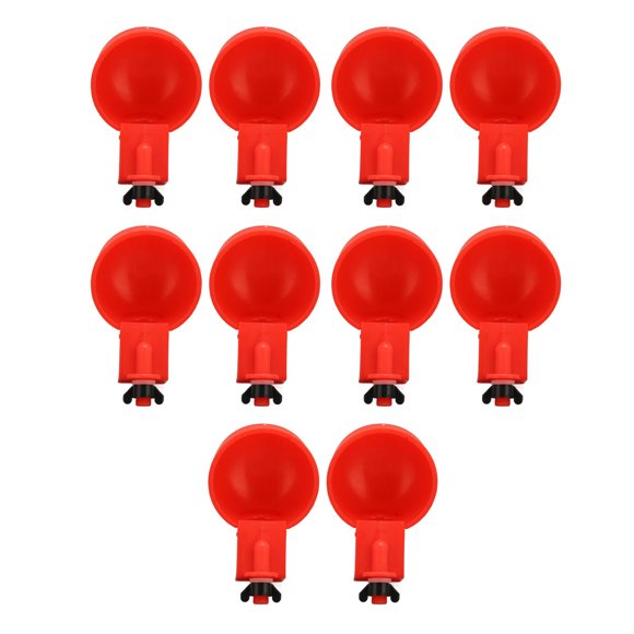 Bebedero para pollos con rosca, 10 piezas de agua automática para pollos, bebederos para pollos, bebedero para aves de corral, diseño de última generación Jadeshay A