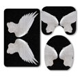 thumbnail image 1 of Juego de Alfombrillas de Baño ABPHQTO 3 Piezas Alas de Angel Blanco, 1 of 2