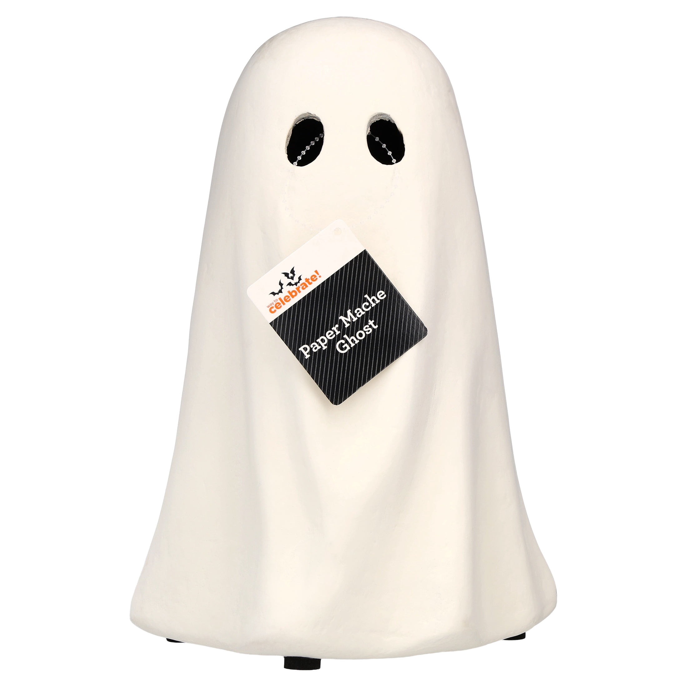 Paper Mache Ghost Decoration, White, 10.9", Halloween by Way To Celebrate