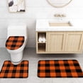 thumbnail image 4 of FMSHPON Halloween 4 Piece Bathroom Set Shower Curtain Bath Rug Contour Mat and Toilet Lid Cover, 4 of 8
