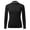 Black, variant on Youmylove Winter Women Crew Neck Lined Thermal Underwear Slim Warm Base Layers Long Sleeve Shirts Patchwork Top Warm Base Layers