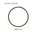 thumbnail image 2 of Unique Bargains 2Pack Piston Ring Set Standard Size Fit for Chainsaw Replace Part 43x1.5mm, 2 of 5