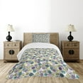 thumbnail image 4 of Ambesonne Abstract Quilted Bedspread Set 2 Pcs, Lollipop Pastel Dots, Twin Size, Multicolor, 4 of 5