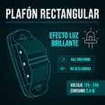 thumbnail image 3 of Kit 2 Piezas Plafón Rectangular 4" - Luz Fija y con Estrobo - EVOLUM - Led para Vehículos Pesados (Ámbar), 3 of 6