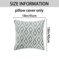 thumbnail image 6 of Unique Bargains Soft Snowflake Fleece Throw Pillow Cover Blue 18" x 18", 6 of 6