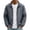 Dark Gray, variant on GrmtClth Men's Lightweight Stand Collar Windbreaker Jacket, Casual Full Zip Up Outerwear with Pockets, Breathable Coat Sun Protection Clothing Navy M