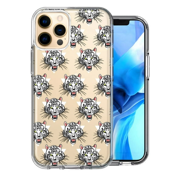 MUNDAZE For Apple iPhone 11 Pro Fierce Tiger Polkadots Design Double Layer Phone Case Cover