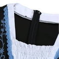 thumbnail image 5 of ZHOUCHANKIDS Womens Oktoberfest Costume Dirndl Dresses Set Oktoberfest Dress Up Outfits Bavarian Costume for Halloween Blue L, 5 of 8