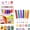 6 pack-1set, variant on Popcorn Pens for 3D Art, Puffy Bubble Drawing Pens with Heat-Activated Raised Effect for DIY Crafts, Greeting Cards and Creative Gifts
