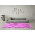 thumbnail image 3 of Ahgly Company Indoor Rectangle Solid Pink Modern Area Rugs, 7' x 10', 3 of 4