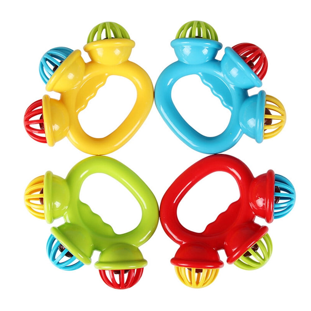 4pcs Childlren Handbells Baby Comfort Toy Educational Instrument