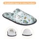 thumbnail image 3 of Fotbe Winter Wonderland Light Blue Pantuflas Peludas para Mujer con Estampado, Zapatillas de Peluche, Zapatos de Invierno para Casa, Uso Interior y Exterior-Large, 3 of 8