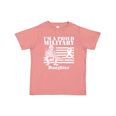 

Inktastic Proud Military Daughter Red Friday Gift Toddler Toddler Girl T-Shirt