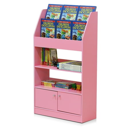 Furinno Kidkanac Kids Bookshelf 4 Tier With Cabinet Multiple