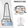 thumbnail image 4 of FORMRS Mini Crossbody Bag for Women Adjustable Rope Shoulder Casual Phone Purse, Beige Snow Houses, 4 of 7