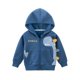 thumbnail image 4 of Sudadera con capucha de dibujos animados de dinosaurios de primavera 2024 para niños y niñas, sudadera informal simplificada con cremallera de algodón y forro polar, 4 of 5