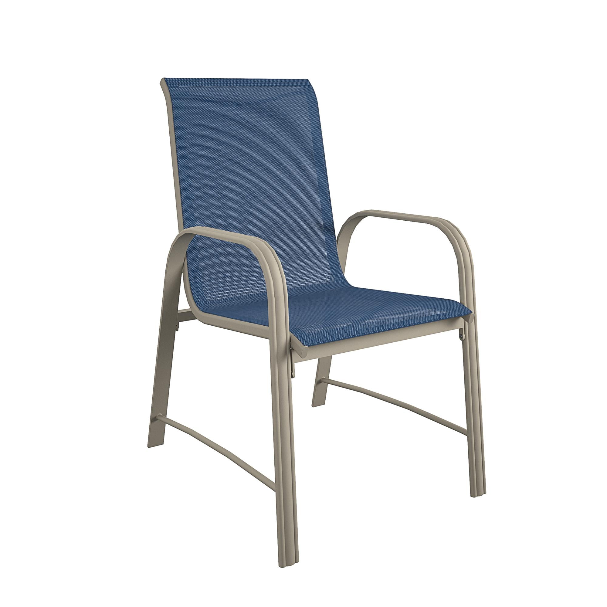 COSCO Outdoor Living Paloma Steel Patio Dining Chairs Navy