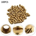 thumbnail image 3 of 100PCS Threaded Insert Self-clinching Nut Brass Internal Thread Knurled M3, 3 of 11