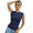 Tibetan Blue, variant on Women Summer Tank Fashion Knit Sleeveless Vest Casual Round Neck Slim Shirt Top S-XL