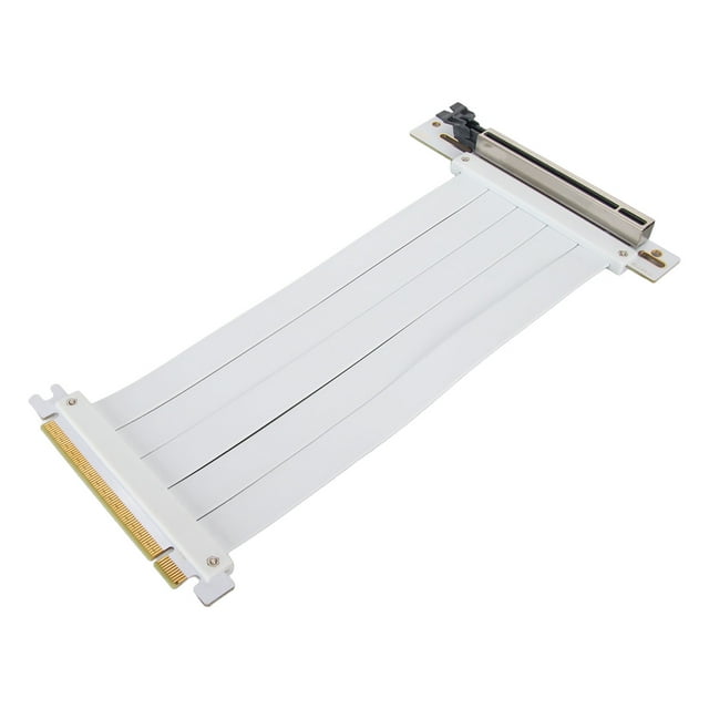 PCIe 4.0 X16 Riser Cable, 90 Degree Right Angle Shielded High Speed GPU Extension Cable, Flexible PCI Express X16 Extender Cable for Graphics Cards