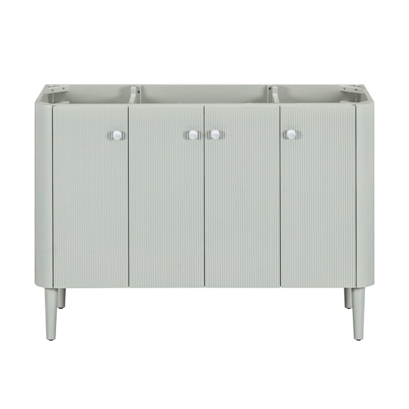 Avanity HALEY-V48-SS Haley 48" Single Free Or Wall Mounted Standing Vanity Cabinet Only -